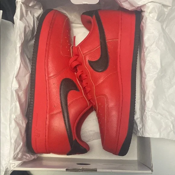 Nike | Shoes | Nike Bold Red And Black Sneakers | Poshmark display picture 2